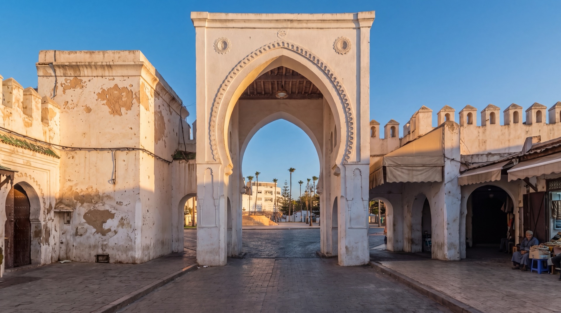 Bab El Fahs, the main gate of the Tangier medina